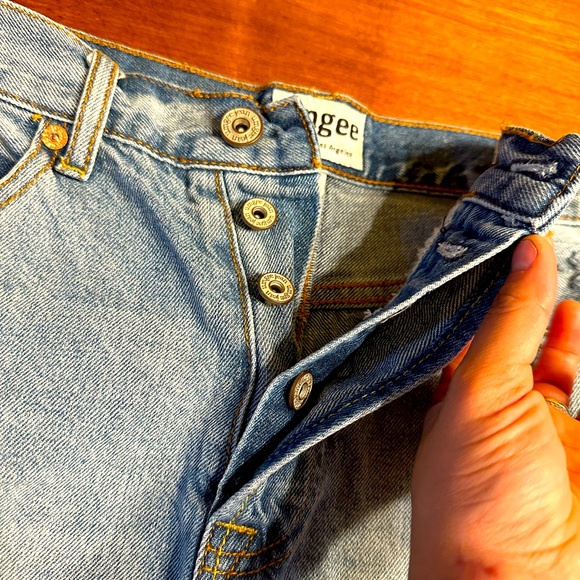 Umgee distressed jean denim shorts size 30 - Picture 5 of 9